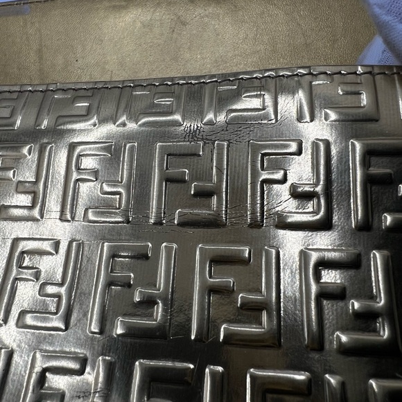 GUC Fendi Gold Zucca Embossed Wallet - Picture 6 of 13